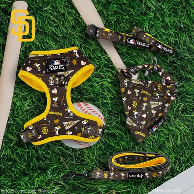 Show full view: Sassy Woof MLB x Peanuts Dog Bandana, San Diego Padres, Medium: 17-in neck slide 5 of 7