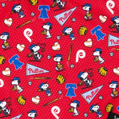 Show full view: Sassy Woof MLB x Peanuts Dog Bandana, Philadelphia Phillies, Large: 21.5-in neck slide 3 of 6
