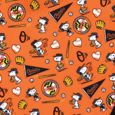 Show full view: Sassy Woof MLB x Peanuts Dog Bandana, Baltimore Orioles, Medium: 17-in neck slide 3 of 7