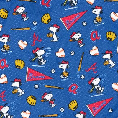 Show full view: Sassy Woof MLB x Peanuts Dog Bandana, Atlanta Braves, Medium: 17-in neck slide 3 of 6