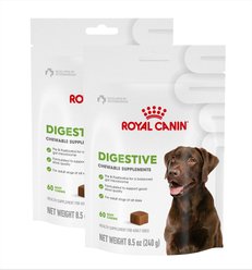 Royal Canin Digestive Support Soft Chews Supplement for Adult Dogs, 60 count, bundle of 2