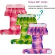 Show in main carousel: CuteBone Washable & Reusable Tie-Dye Female Dog Diapers with Skirts, 3 count, X-Small: 10-in waist slide 2 of 8