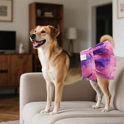 Show full view: CuteBone Reusable Female Dog Diapers with Skirts, 3 count, Large: 20 to 27-in waist, Tie-Dye slide 4 of 9