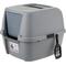 Show in main carousel: Litter Genie Products Portable Enclosed Cat Litter Box, Gray/Black, 21-in slide 1 of 6