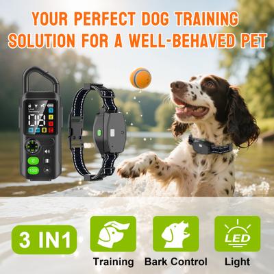 Show full view: Hoistspark T810 Dog RemoteTraining Collar with Anti-Bark & LED Light slide 2 of 10