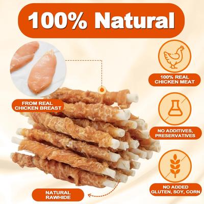 Show full view: Amzey Adult Grain-Free Chicken Wrapped Rawhides Dry Dog Food, 24-oz bag slide 8 of 8