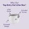 Show in main carousel: Litter Genie Products Round Top Entry Cat Litter Box, White/Gray, 20.75-in slide 2 of 8