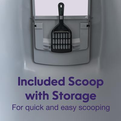 Show full view: Litter Genie Products Portable Enclosed Cat Litter Box, Gray/Black, 21-in slide 6 of 6