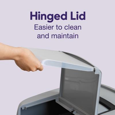 Show full view: Litter Genie Products Portable Enclosed Cat Litter Box, Gray/Black, 21-in slide 5 of 6