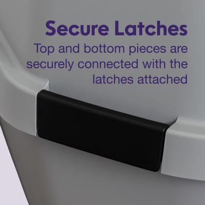 Show full view: Litter Genie Products Corner Enclosed Cat Litter Box, Gray/Black, 21-in slide 7 of 8