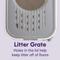Show in main carousel: Litter Genie Products Top Entry Cat Litter Box, White/Gray, 20.5-in slide 6 of 7