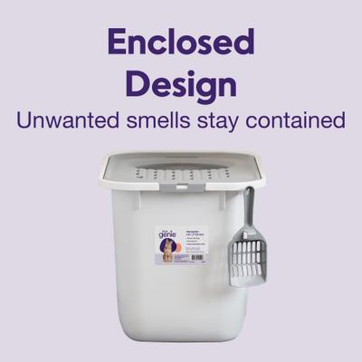 Show full view: Litter Genie Products Top Entry Cat Litter Box, White/Gray, 20.5-in slide 7 of 7