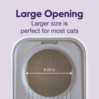 Show full view: Litter Genie Products Top Entry Cat Litter Box, White/Gray, 20.5-in slide 5 of 7