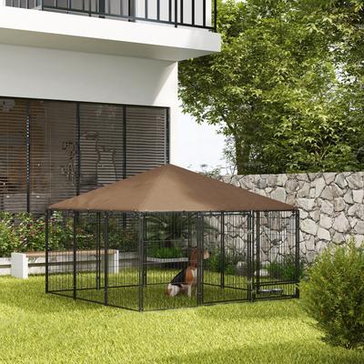 Show full view: jansno Puppy Playpen with Canopy, Coffee slide 4 of 8
