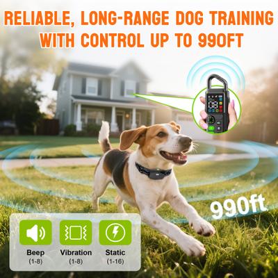 Show full view: Hoistspark T810 Dog RemoteTraining Collar with Anti-Bark & LED Light slide 3 of 10