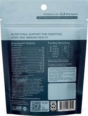 Show full view: Fera Pets Multivitamin Soft Chews Supplement for Dogs, 10 count slide 8 of 11