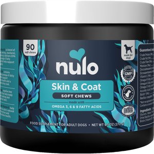 Nulo Functional Omega-9 Coconut Flavored Soft Chews Skin & Coat Supplement for Dogs, 90 count