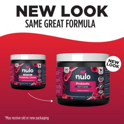 Show full view: Nulo Probiotic Beef Flavored Soft Chews Digestive Supplement for Dogs, 90 count slide 7 of 12
