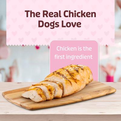 Show full view: Blue Buffalo Valentine Blue Bits Chicken Recipe Natural SoftMoist Training Dog Treats, 4.5-oz bag slide 4 of 11
