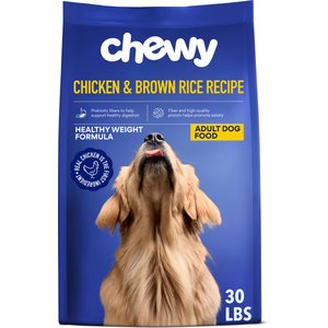 Chewy Healthy Weight Formula Chicken & Brown Rice Recipe with Prebiotics Dry Adult Dog Food, 30-lb bag