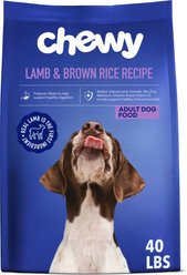 Chewy Lamb & Brown Rice Recipe with Prebiotics Dry Adult Dog Food, 40-lb bag