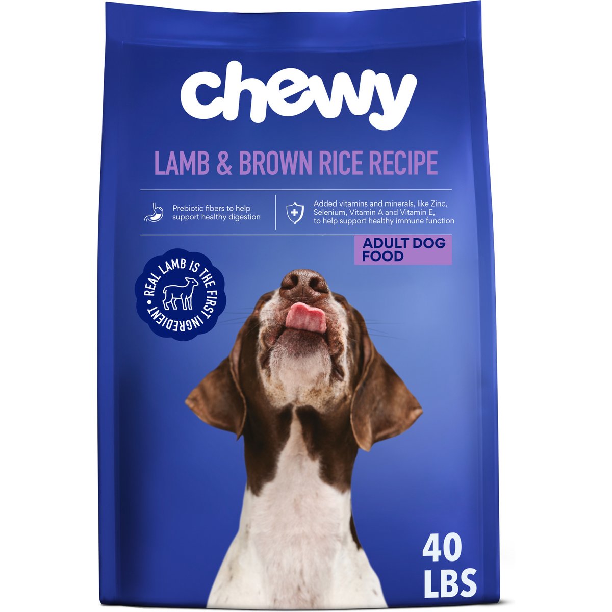 Chewy Made Digestive Health Lamb & Brown Rice Recipe Dry Adult Dog Food, 40-lb bag