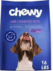 Chewy Lamb & Brown Rice Recipe with Prebiotics Dry Adult Dog Food, 16-lb bag