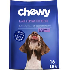 Chewy Lamb & Brown Rice Recipe with Prebiotics Dry Adult Dog Food, 16-lb bag