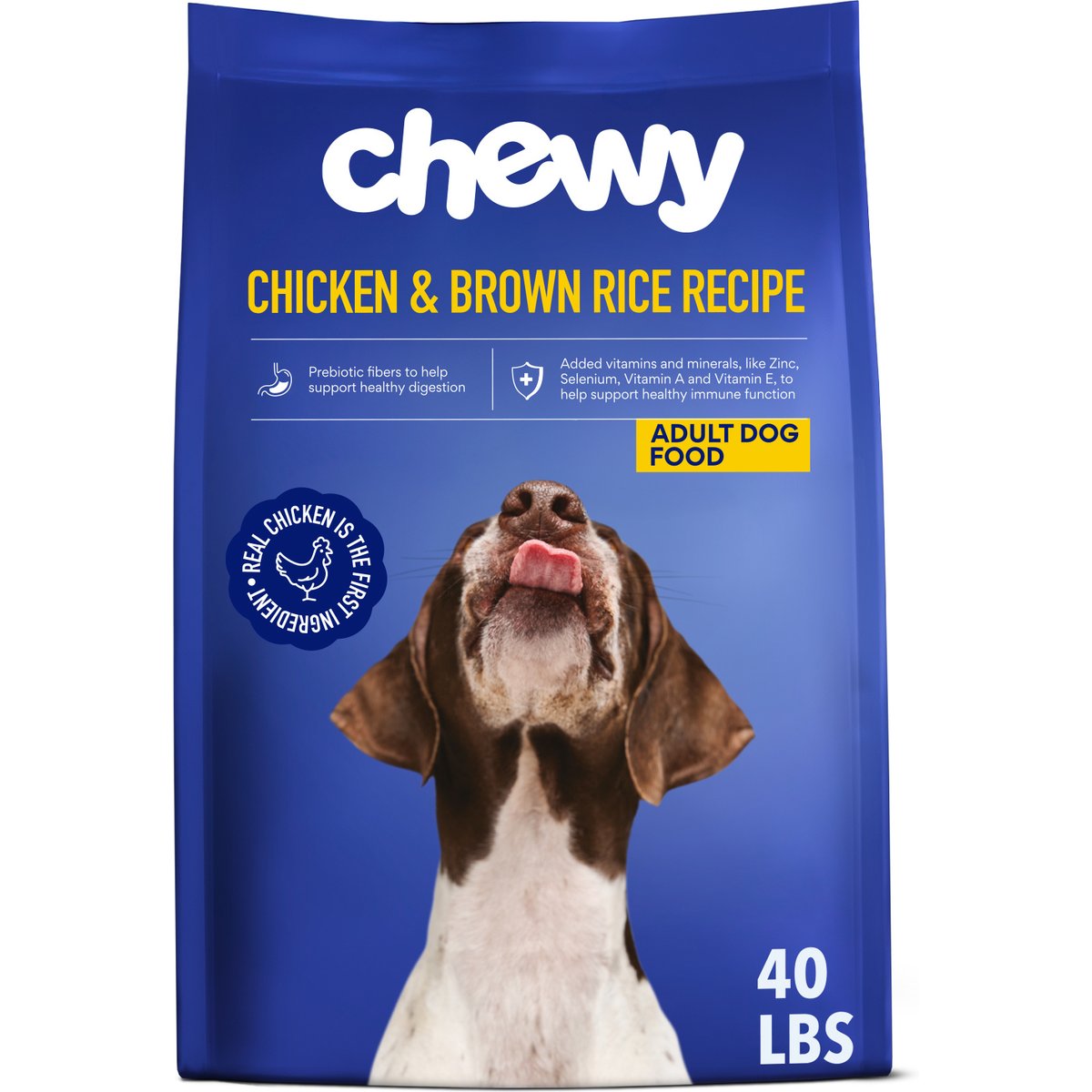 Chewy Made Digestive Health Chicken & Brown Rice Recipe Dry Adult Dog Food, 40-lb bag
