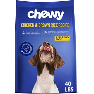 Chewy Chicken & Brown Rice Recipe with Prebiotics Dry Adult Dog Food, 40-lb bag