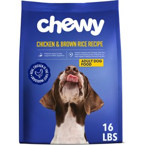 Chewy Chicken & Brown Rice Recipe with Prebiotics Dry Adult Dog Food, 16-lb bag