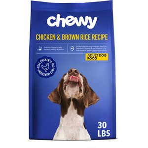 Chewy Chicken & Brown Rice Recipe with Prebiotics Dry Adult Dog Food, 30-lb bag