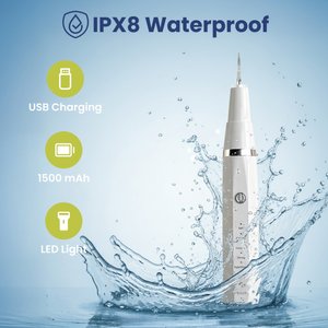 PawsPik Ultrasonic Teeth Cleaner Dog Dental Kit, White