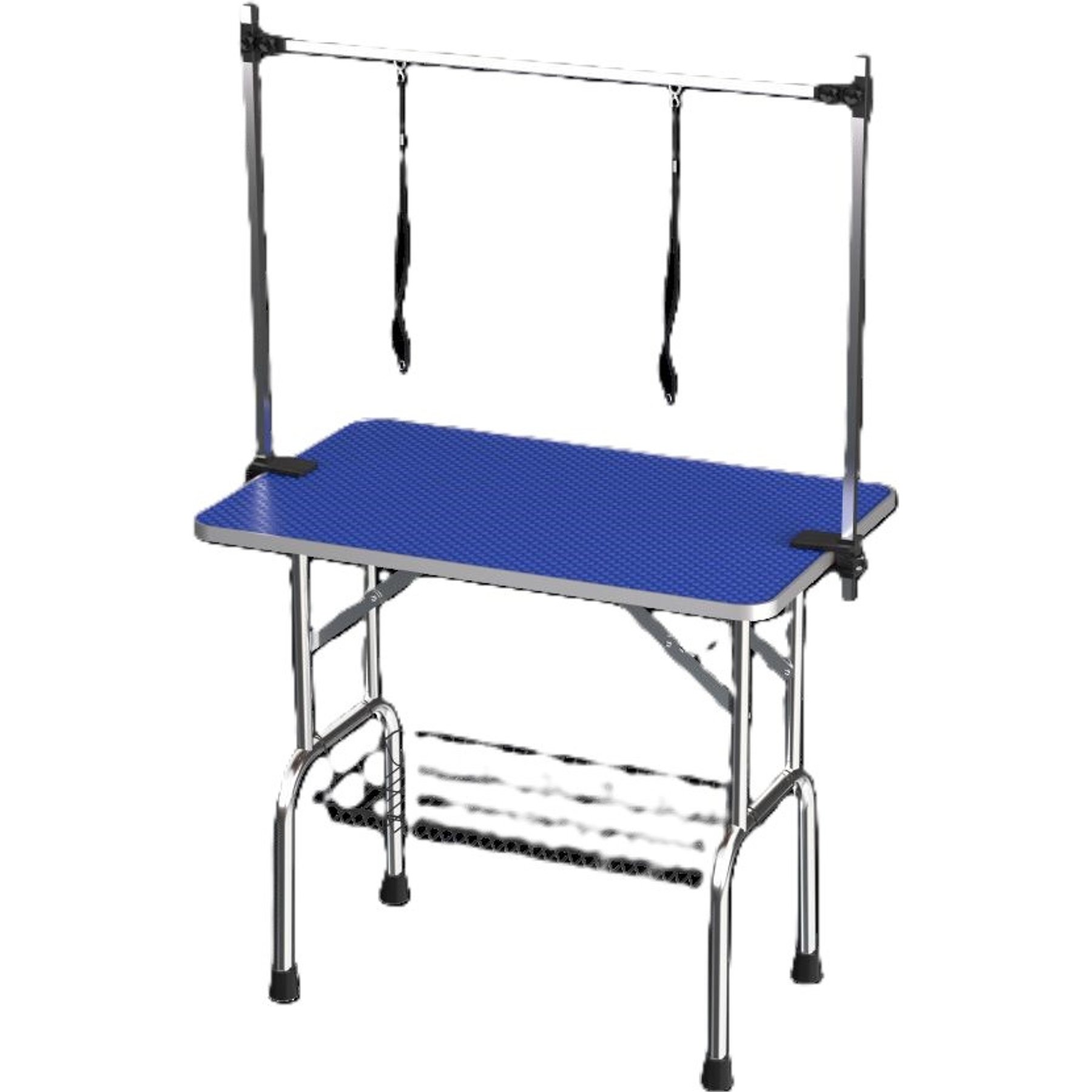 Cesicia Folding Heavy Duty Stainless Steel Dog Pet Grooming Table, Blue, 35.4 x 23.6 x 30-in