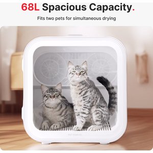 Pet Marvel H4 High-Velocity & Quiet Small Dog & Cat Hair Grooming Dryer Box, White, 68-L