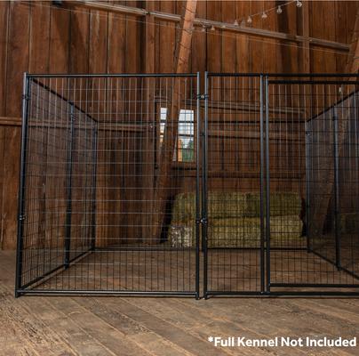 Show full view: Lucky Dog Black Welded Wire Panel Dog Kennel Accessory, Black, 6 x 5-ft slide 9 of 10