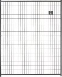 Lucky Dog Black Welded Wire Panel Dog Kennel Accessory, Black, 6 x 5-ft