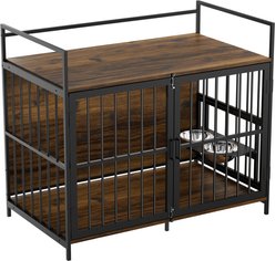 LovMor Heavy Duty Indoor Dog Crate with Feeder, 48 inch slide 2 of 8
