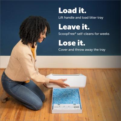 Show full view: PetSafe ScoopFree Crystal Pro Front-Entry Self-Cleaning Cat Litter Box slide 3 of 10