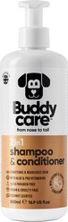 Buddycare 2-in-1 Dog Shampoo & Conditioner, Coconut Scent, 16.9-fl oz bottle