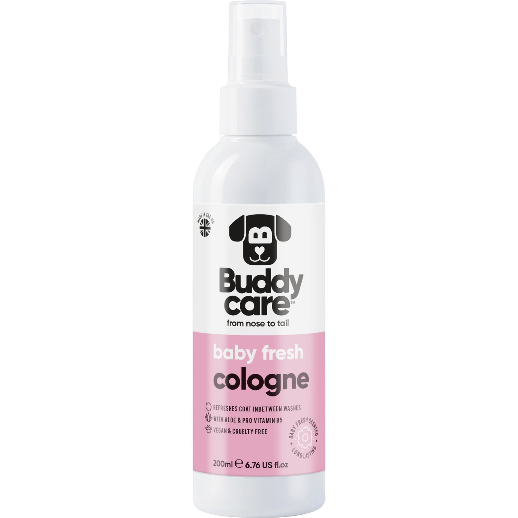 Buddycare Dog Cologne, Baby Fresh Scent, 6.76-fl oz bottle