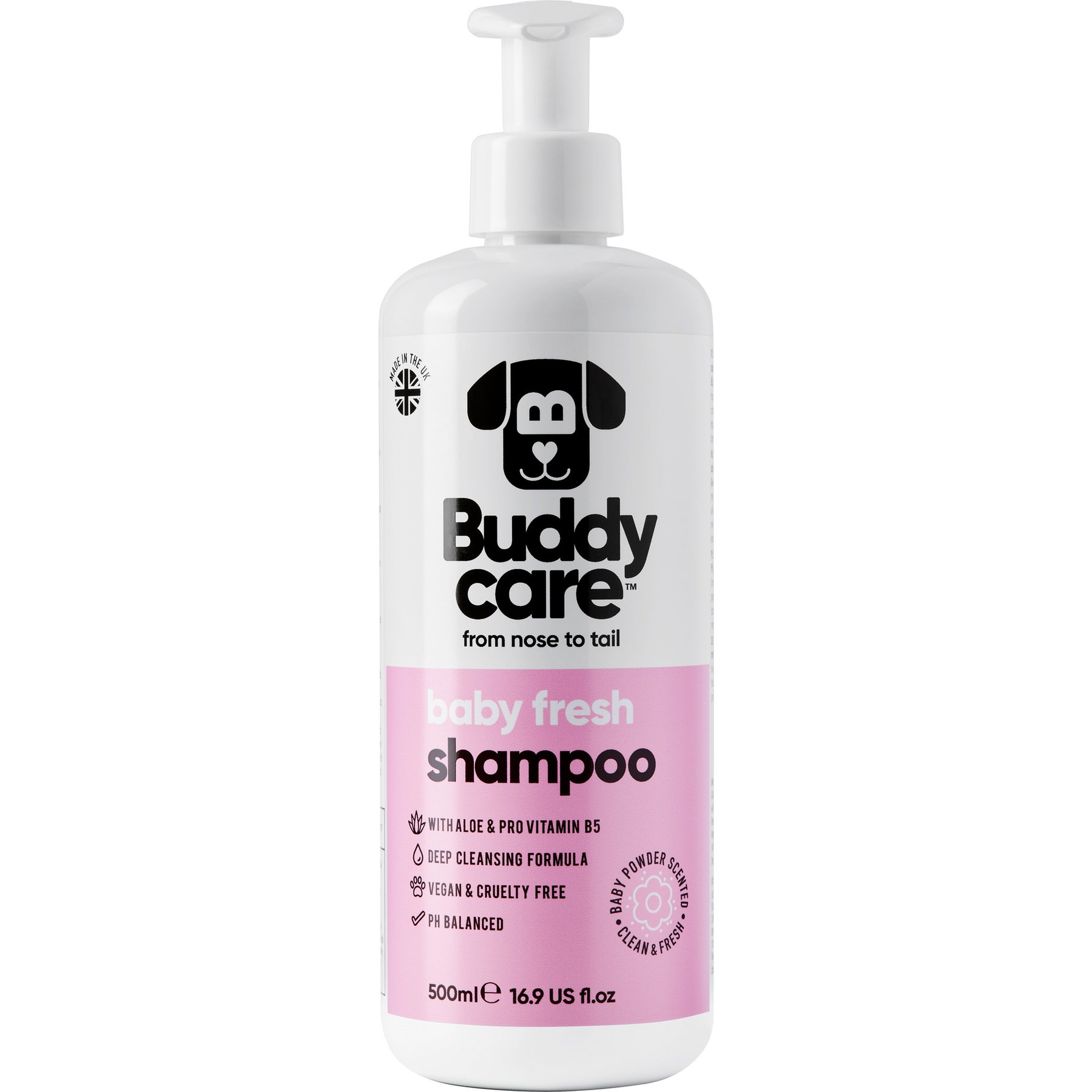 Buddycare Dog Shampoo, Baby Fresh Scent, 16.9-fl oz bottle