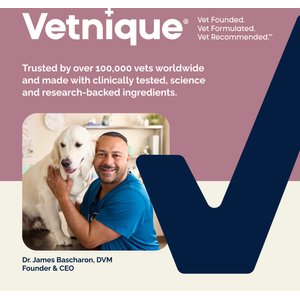 Vetnique Labs Oticbliss Advanced Cleaning, Soothing Aloe & Odor Control, Dirt & Wax Removal Dog & Cat Ear Wipes, 100 count