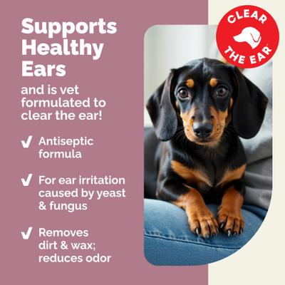 Show full view: Vetnique Labs OticBliss Advanced Vet Strength Anti-Bacterial & Anti-Fungal Dog & Cat Ear Flush Cleaner for Ear Infections, 12-oz bottle slide 5 of 12