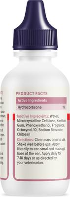 Show full view: Vetnique Labs Oticbliss Medicated Hydrocortisone Ear Drops for Ear Infections for Dogs & Cats, 1.8-fl oz bottle slide 4 of 11