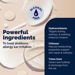 Vetnique Labs Oticbliss Medicated Hydrocortisone Ear Drops for Ear Infections for Dogs & Cats, 1.8-fl oz bottle