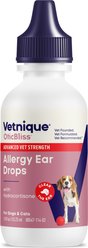 Vetnique Labs Oticbliss Medicated Hydrocortisone Ear Drops for Ear Infections for Dogs & Cats, 1.8-fl oz bottle