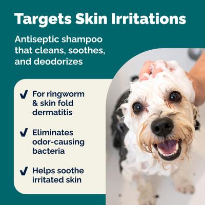 Show full view: Vetnique Labs Dermabliss Medicated Anti-Bacterial & Anti-Fungal Chlorhexidine Infection Cat & Dog Shampoo, 16-fl oz bottle slide 4 of 11