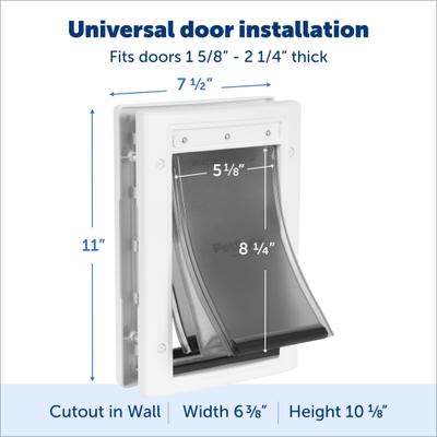 Show full view: PetSafe Extreme Weather Energy Efficient Pet Door, Small slide 6 of 12