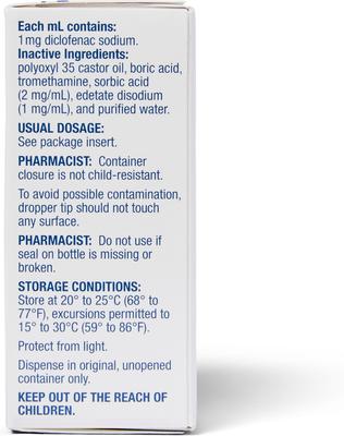 Show full view: Diclofenac Sodium (Generic) Ophthalmic Solution, 0.1%, 2.5 mL slide 3 of 5